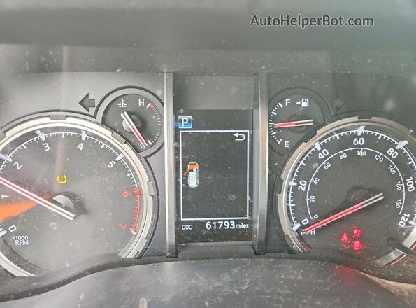 JTERU5JR7M5894265 2021 TOYOTA 4RUNNER Black Instrument cluster view