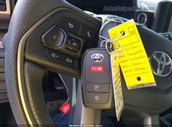 JTEVA5AR2S5006512 2025 TOYOTA 4RUNNER Gray Вид панелі приладів