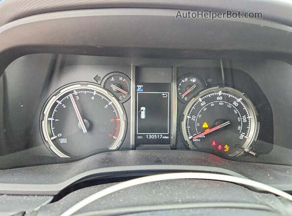 JTEZU5JR2L5222192 2020 TOYOTA 4RUNNER Gray Instrument cluster view