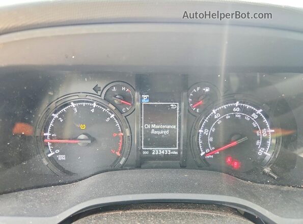 JTEZU5JR3L5224596 2020 TOYOTA 4RUNNER Gray Vista del cuadro de instrumentos