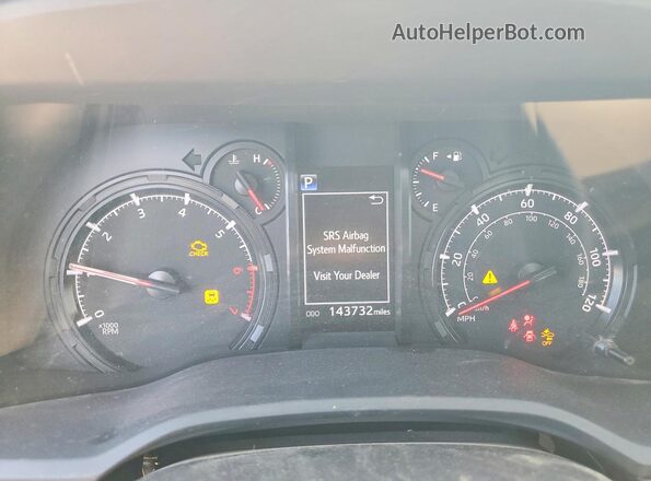 JTEZU5JR6L5221109 2020 TOYOTA 4RUNNER White Widok zestawu wskaźników