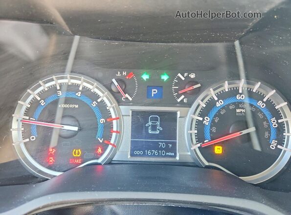 JTEZU5JRXG5111220 2016 TOYOTA 4RUNNER Silver Vista del cuadro de instrumentos