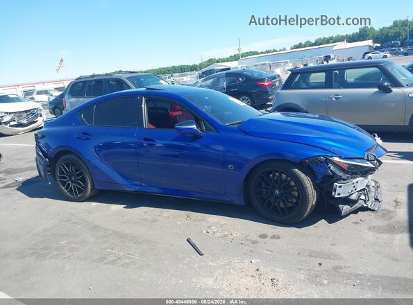 JTHAP1D22P5004063 2023 LEXUS IS 500 Blue Սալոնի հետևի տեսք