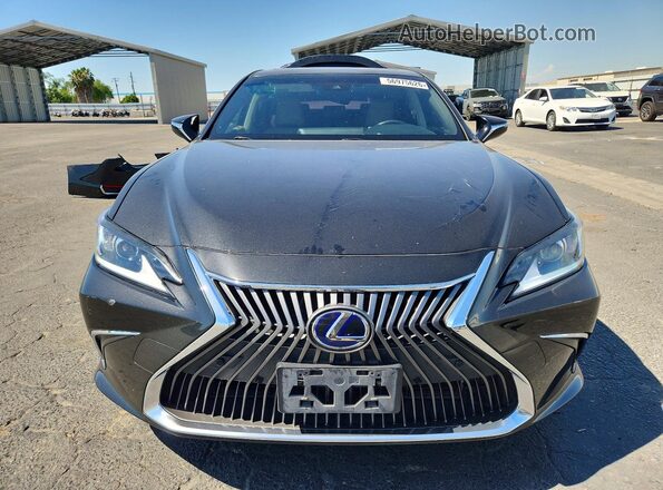 JTHB21B10K2034217 2019 LEXUS ES Black წინა ხედი