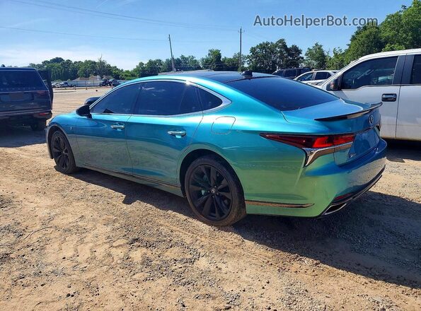 JTHB51FF8J5000455 2018 LEXUS LS Green Trasero izquierdo