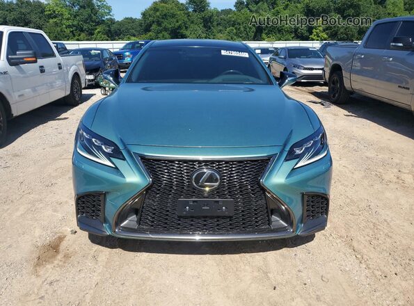 JTHB51FF8J5000455 2018 LEXUS LS Green Vista de la etiqueta del VIN