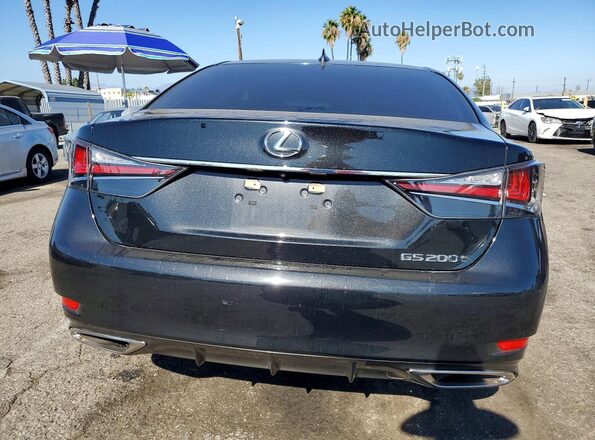 JTHBA1BL0GA001963 2016 LEXUS GS Black Вид ззаду