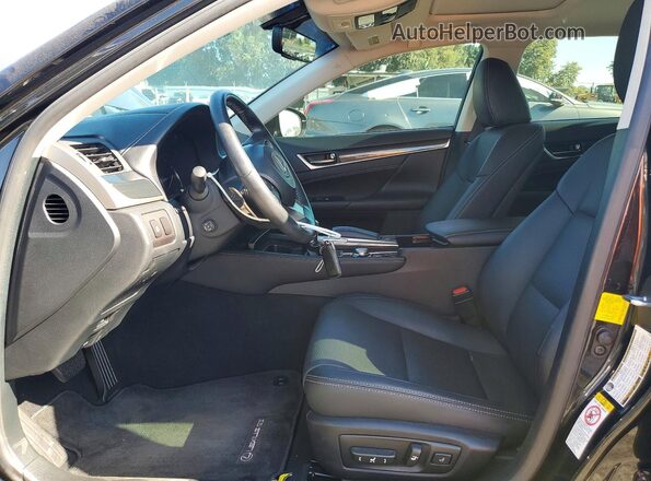 JTHBA1BL0GA001963 2016 LEXUS GS Black Вид салону спереду