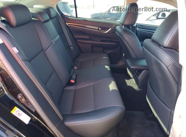 JTHBA1BL0GA001963 2016 LEXUS GS Black Вид задніх сидінь