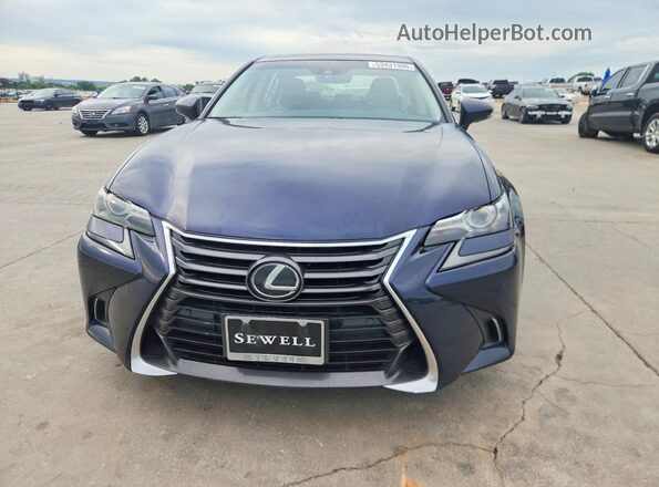 JTHBA1BL6JA007919 2018 LEXUS GS Синий Вид спереди