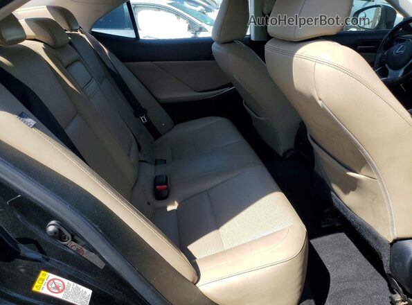 JTHBA1D20H5046433 2017 LEXUS IS Black Rear seats view