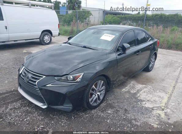 JTHBA1D20J5079518 2018 LEXUS IS 300 Black Առջևի ձախ երեք քառորդ տեսարան
