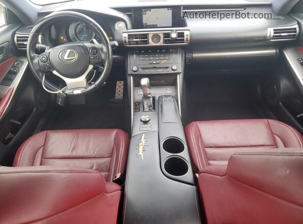 JTHBA1D21G5006182 2016 LEXUS IS White Dashboard view