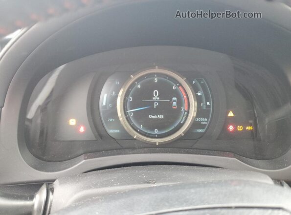 JTHBA1D21G5006182 2016 LEXUS IS White Instrument cluster view
