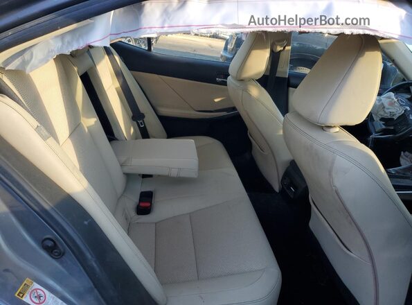 JTHBA1D21G5020180 2016 LEXUS IS Gray Հետևի նստատեղերի տեսք