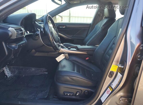JTHBA1D21G5024925 2016 LEXUS IS Gray Widok wnętrza z przodu
