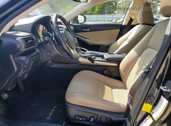 JTHBA1D21J5075493 2018 LEXUS IS Угольный Вид салона спереди