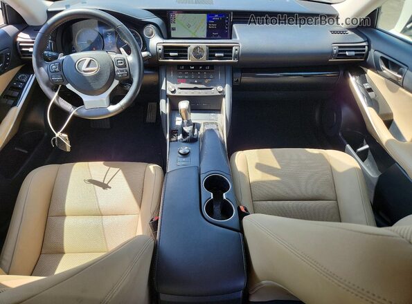 JTHBA1D21K5093350 2019 LEXUS IS White Առջևի վահանակի տեսք
