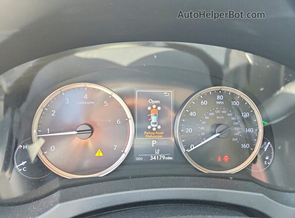JTHBA1D21K5093350 2019 LEXUS IS White Սարքավորումների վահանակի տեսք