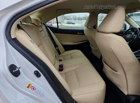 JTHBA1D22G5029051 2016 LEXUS IS White Հետևի նստատեղերի տեսք