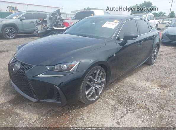 JTHBA1D22J5065457 2018 LEXUS IS 300 Black Առջևի ձախ երեք քառորդ տեսարան