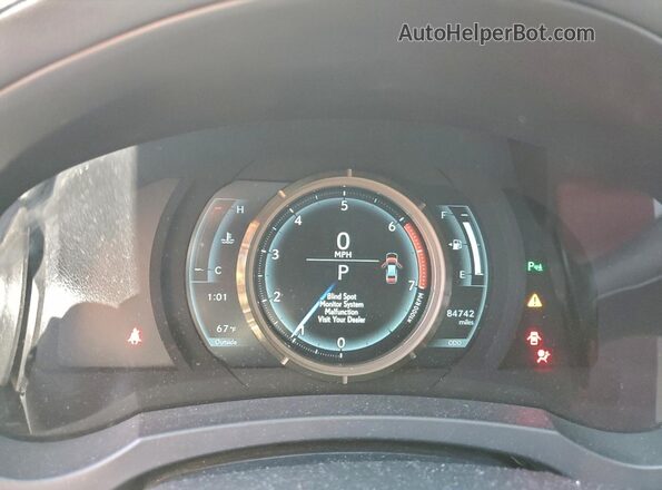 JTHBA1D22K5090165 2019 LEXUS IS White Instrument cluster view