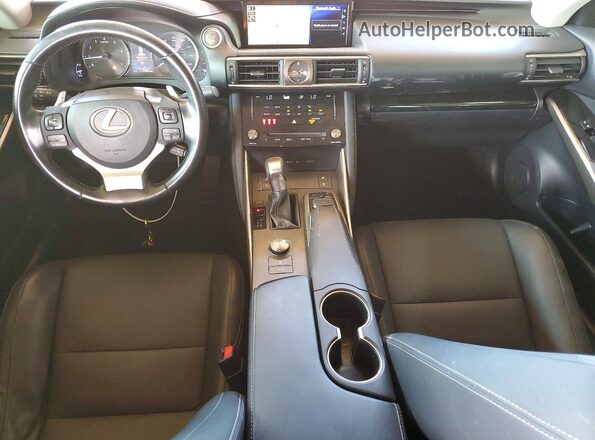 JTHBA1D23H5048631 2017 LEXUS IS Red Dashboard view