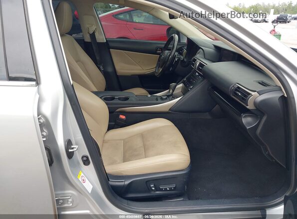 JTHBA1D24H5044653 2017 LEXUS IS 200T Серебряный Вид салона спереди