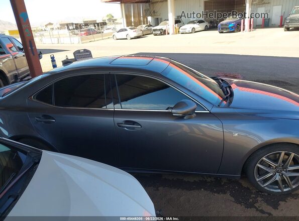 JTHBA1D24H5061288 2017 LEXUS IS 200T Gray Rear interior view