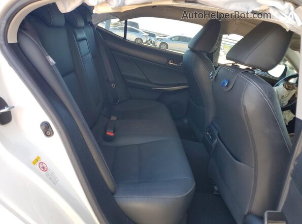 JTHBA1D24K5087784 2019 LEXUS IS White Вид задніх сидінь