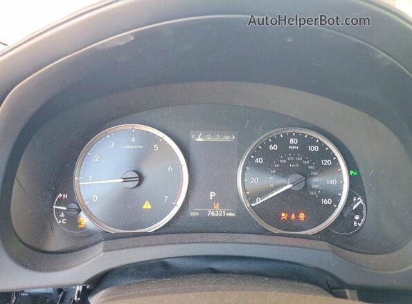 JTHBA1D24K5087784 2019 LEXUS IS White Вид щитка приладів