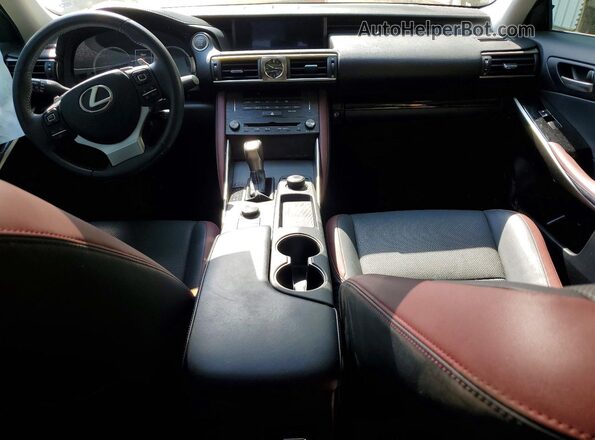 JTHBA1D24K5099045 2019 LEXUS IS Black Առջևի վահանակի տեսք