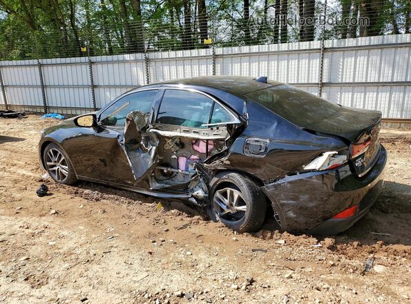 JTHBA1D24K5099045 2019 LEXUS IS Black Հետևի ձախ