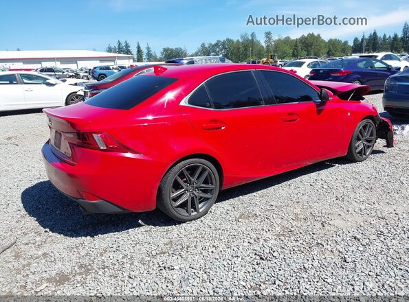 JTHBA1D26G5013743 2016 LEXUS IS 200T Red Tył prawy