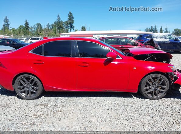 JTHBA1D26G5013743 2016 LEXUS IS 200T Red Widok wnętrza z tyłu
