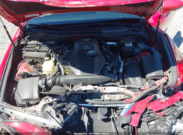 JTHBA1D26G5013743 2016 LEXUS IS 200T Red Widok z tyłu