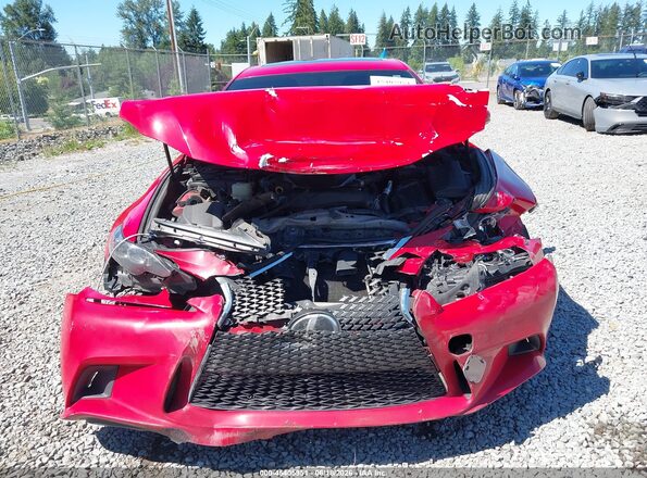 JTHBA1D26G5013743 2016 LEXUS IS 200T Red Widok z przodu