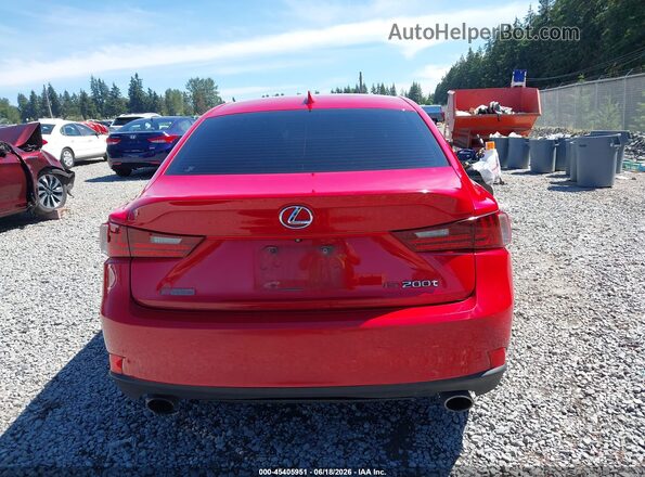 JTHBA1D26G5013743 2016 LEXUS IS 200T Red 