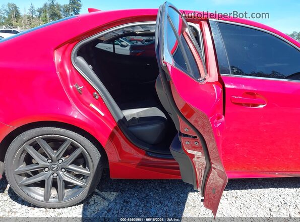 JTHBA1D26G5013743 2016 LEXUS IS 200T Red Widok naklejki z numerem VIN