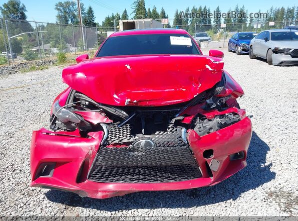 JTHBA1D26G5013743 2016 LEXUS IS 200T Red Widok zestawu wskaźników