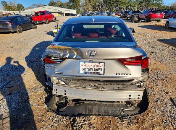 JTHBA1D26G5026301 2016 LEXUS IS Silver Հետևի տեսք