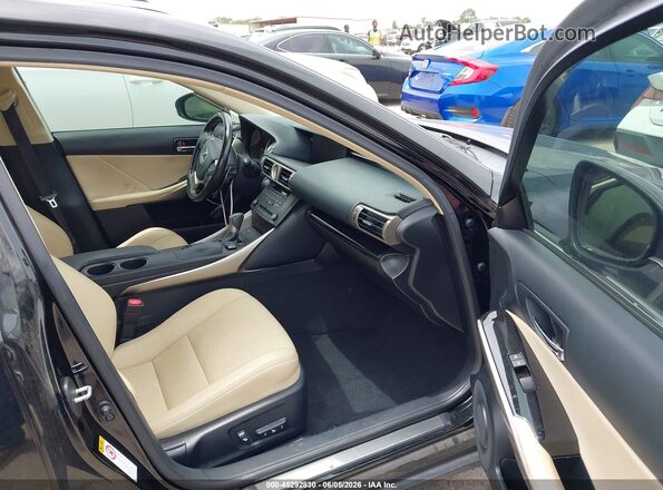 JTHBA1D26G5030123 2016 LEXUS IS 200T Black Вид салону спереду