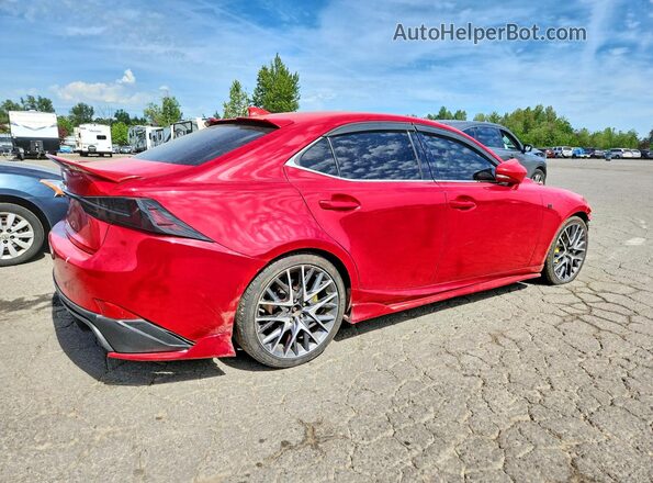 JTHBA1D27G5018935 2016 LEXUS IS Red Задня права чверть