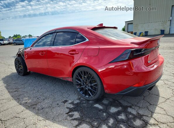 JTHBA1D27G5018935 2016 LEXUS IS Red Задня ліва чверть