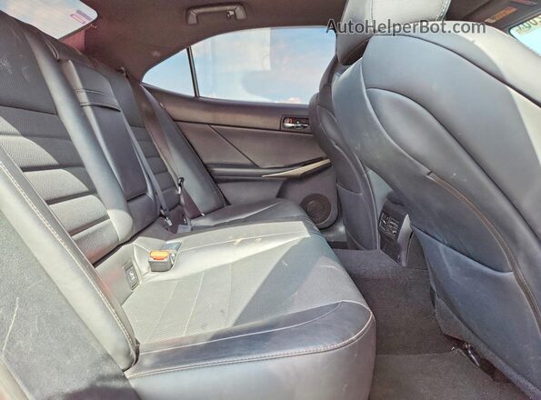 JTHBA1D27G5018935 2016 LEXUS IS Red Вид задніх сидінь