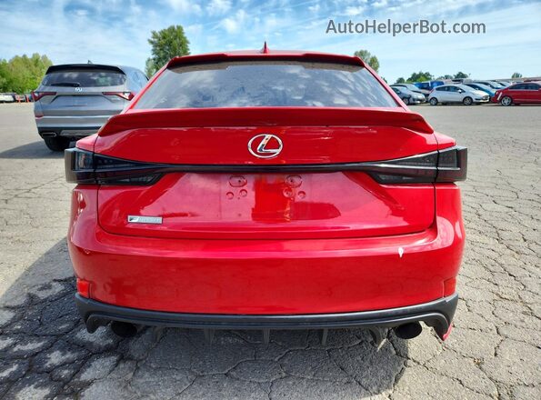 JTHBA1D27G5018935 2016 LEXUS IS Red Вид ззаду