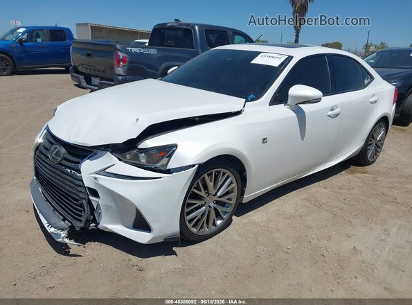JTHBA1D27H5058725 2017 LEXUS IS 200T White Առջևի ձախ երեք քառորդ տեսարան