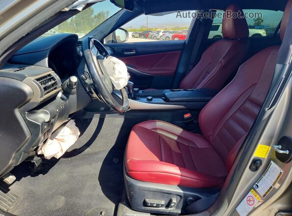 JTHBA1D27H5059342 2017 LEXUS IS Gray Вид салону спереду