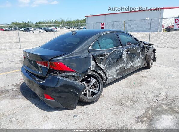 JTHBA1D27K5090713 2019 LEXUS IS 300 Black Հետևի աջ