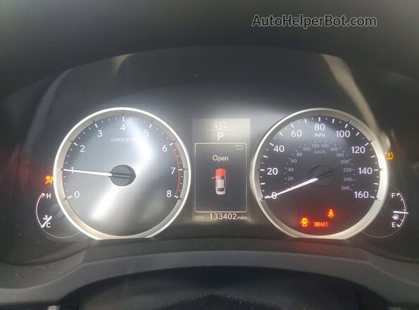 JTHBA1D28G5004705 2016 LEXUS IS Silver Вид щитка приладів